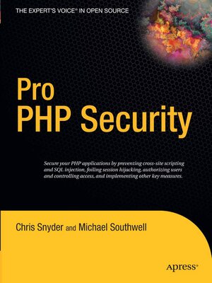 cover image of Pro PHP Security